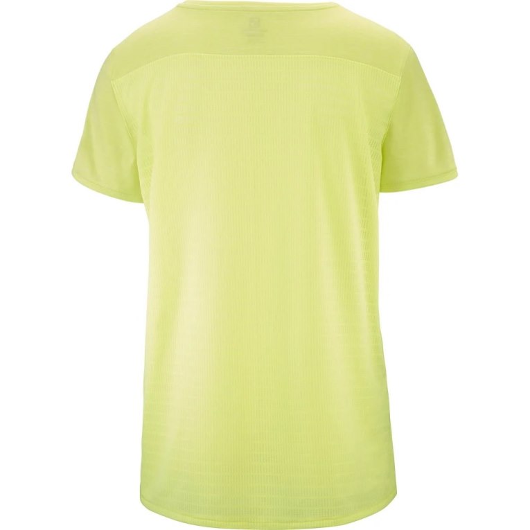 Lemon Salomon Outline Summer Short Sleeve Women's T-Shirts | IE QY3612